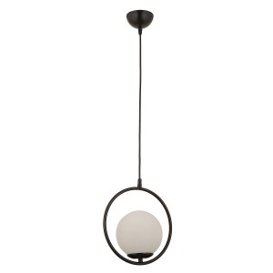 Artelibre - 14780088 ΦΩΤΙΣΤΙΚΟ ΚΡΕΜΑΣΤΟ ARTELIBRE LUI ΜΑΥΡΟ/ΛΕΥΚΟ ΜΕΤΑΛΛΟ/ΓΥΑΛΙ 25X100CM