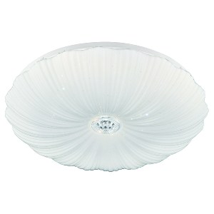 Artelibre - 14780197 ΦΩΤΙΣΤΙΚΟ ΟΡΟΦΗΣ LED LEPUS ΛΕΥΚΟ ΜΕΤΑΛΛΟ/ΓΥΑΛΙ 40X40CM