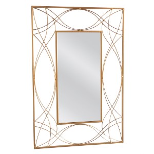 Artelibre - 14790027 ΚΑΘΡΕΠΤΗΣ ΤΟΙΧΟΥ ASGON ΧΡΥΣΟ ΜΕΤΑΛΛΟ/ΓΥΑΛΙ 90X1.5X60CM