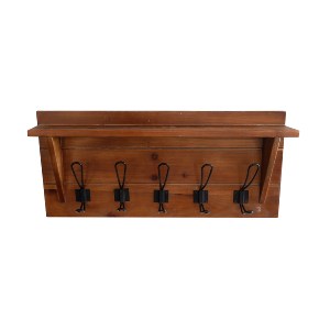 Artelibre - 14790045 ΚΡΕΜΑΣΤΡΑ ΤΟΙΧΟΥ ERLING ΚΑΦΕ ΞΥΛΟ 61X9.5X25.5CM