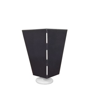 Artelibre - 14800002 ΠΟΔΙ ΣΤΗΡΙΞΗΣ ΣΚΟΥΡΟ ΓΚΡΙ ΜΕΤΑΛΛΟ 10CM 1ΤΜΧ