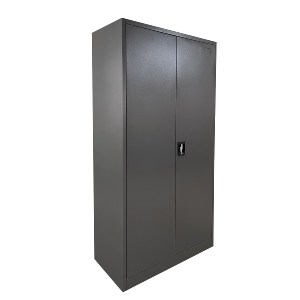 Artelibre - 14800008 ΝΤΟΥΛΑΠΑ ARTELIBRE DWALIN ΣΚΟΥΡΟ ΓΚΡΙ ΜΕΤΑΛΛΟ 90X45X180CM