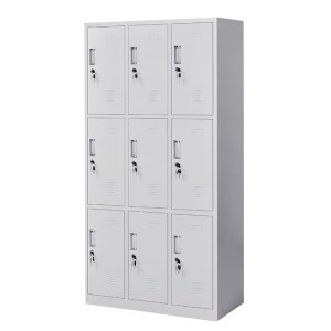 Artelibre - 14800011 ΦΟΡΙΑΜΟΣ ARTELIBRE 9 ΘΕΣΕΩΝ EARNUR ΑΝΟΙΧΤΟ ΓΚΡΙ ΜΕΤΑΛΛΟ 90X45X185CM