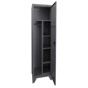 Artelibre - 14800025 ΦΟΡΙΑΜΟΣ ARTELIBRE IKORIN ΣΚΟΥΡΟ ΓΚΡΙ ΜΕΤΑΛΛΟ 50X50X185CM