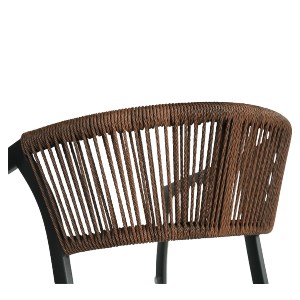 Artelibre - 14840102 ΠΟΛΥΘΡΟΝΑ ΚΗΠΟΥ ARTELIBRE FIJI ΑΝΘΡΑΚΙ/ΦΥΣΙΚΟ ΑΛΟΥΜΙΝΙΟ/RATTAN 56X60X78CM