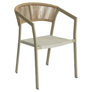 Artelibre - 14840103 ΠΟΛΥΘΡΟΝΑ ΚΗΠΟΥ ARTELIBRE FIJI ΜΠΕΖ/ΦΥΣΙΚΟ ΑΛΟΥΜΙΝΙΟ/RATTAN 56X60X78CM