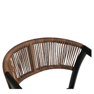 Artelibre - 14840109 ΣΚΑΜΠΟ BAR ARTELIBRE SANTORINI ΜΑΥΡΟ/ΦΥΣΙΚΟ ΑΛΟΥΜΙΝΙΟ/RATTAN 55X56X99CM