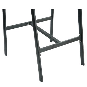 Artelibre - 14840109 ΣΚΑΜΠΟ BAR ARTELIBRE SANTORINI ΜΑΥΡΟ/ΦΥΣΙΚΟ ΑΛΟΥΜΙΝΙΟ/RATTAN 55X56X99CM