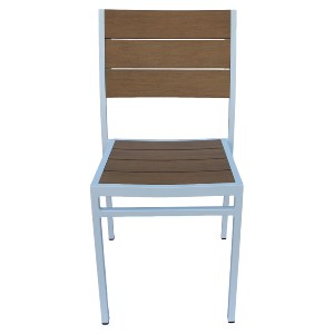 Artelibre - 14840119 ΚΑΡΕΚΛΑ ΚΗΠΟΥ ARTELIBRE PHUKET ΛΕΥΚΟ/ΚΑΡΥΔΙ ΑΛΟΥΜΙΝΙΟ/ΞΥΛΟ 46X52X86CM