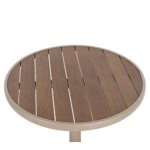 Artelibre - 14840139 ΤΡΑΠΕΖΙ ΚΗΠΟΥ ARTELIBRE RAROTONGA ΜΠΕΖ ΑΛΟΥΜΙΝΙΟ/POLYWOOD Φ60X70CM