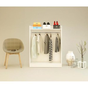 Artelibre - 14870034 ΚΡΕΜΑΣΤΡΑ ΔΑΠΕΔΟΥ AADAN ΛΕΥΚΟ ΜΟΡΙΟΣΑΝΙΔΑ/ΜΕΤΑΛΛΟ 93.5X36X120CM