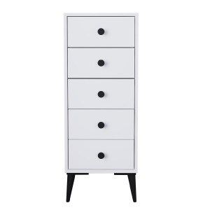 Artelibre - 14870049 ΣΥΡΤΑΡΙΕΡΑ AMARI ΛΕΥΚΟ ΜΟΡΙΟΣΑΝΙΔΑ 43X43X114CM