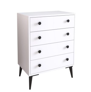 Artelibre - 14870053 ΣΥΡΤΑΡΙΕΡΑ AMARI ΛΕΥΚΟ ΜΟΡΙΟΣΑΝΙΔΑ 72X43X96CM