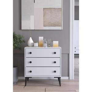 Artelibre - 14870057 ΣΥΡΤΑΡΙΕΡΑ ARTELIBRE AMARI ΛΕΥΚΟ ΜΟΡΙΟΣΑΝΙΔΑ 72X43X79CM