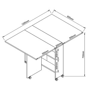 Artelibre - 14870202 ΤΡΑΠΕΖΑΚΙ ΠΤΥΣΣΟΜΕΝΟ ΜΕ ΡΟΔΑΚΙΑ STANLEY ΛΕΥΚΟ ΜΟΡΙΟΣΑΝΙΔΑ 120X80X73CM