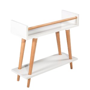 Artelibre - 14880015 ΡΑΦΙΕΡΑ ΦΥΤΩΝ RENZO ΛΕΥΚΟ ΜΕΛΑΜΙΝΗ/ΜΟΡΙΟΣΑΝΙΔΑ 68X24X65CM