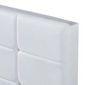 Artelibre - 14920001 ΚΡΕΒΑΤΙ ARTELIBRE ABELIA ΛΕΥΚΟ PU 214.5X170X100CM (ΣΤΡΩΜΑ 160X200CM)