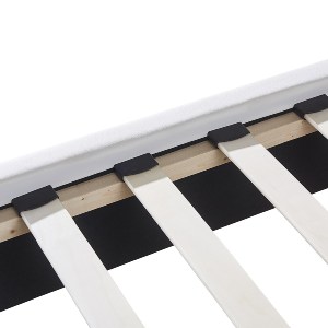 Artelibre - 14920001 ΚΡΕΒΑΤΙ ARTELIBRE ABELIA ΛΕΥΚΟ PU 214.5X170X100CM (ΣΤΡΩΜΑ 160X200CM)