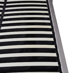 Artelibre - 14920003 ΚΡΕΒΑΤΙ ΔΙΠΛΟ ARTELIBRE ACAENA ΓΚΡΙ ΒΕΛΟΥΔΟ (ΣΤΡΩΜΑ 160X200CM)