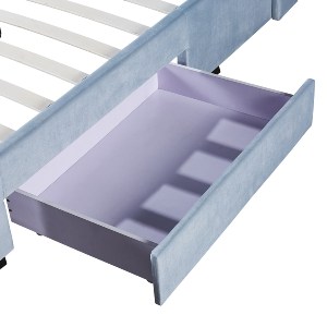 Artelibre - 14920005 ΚΡΕΒΑΤΙ ΔΙΠΛΟ ANNONA ΓΑΛΑΖΙΟ ΒΕΛΟΥΔΟ (ΣΤΡΩΜΑ 160X200CM)