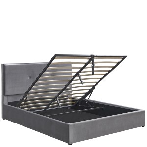 Artelibre - 14920027 ΚΡΕΒΑΤΙ ΥΠΕΡΔΙΠΛΟ ARTELIBRE YUMA ΓΚΡΙ ΥΦΑΣΜΑ ΓΙΑ ΣΤΡΩΜΑ 160X200CM