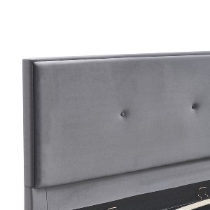 Artelibre - 14920027 ΚΡΕΒΑΤΙ ΥΠΕΡΔΙΠΛΟ ARTELIBRE YUMA ΓΚΡΙ ΥΦΑΣΜΑ ΓΙΑ ΣΤΡΩΜΑ 160X200CM