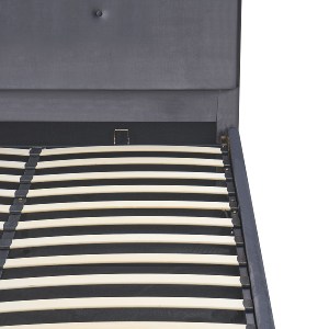 Artelibre - 14920027 ΚΡΕΒΑΤΙ ΥΠΕΡΔΙΠΛΟ ARTELIBRE YUMA ΓΚΡΙ ΥΦΑΣΜΑ ΓΙΑ ΣΤΡΩΜΑ 160X200CM