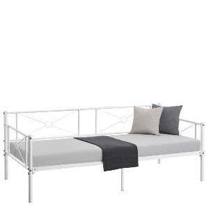 Artelibre - 14920033 ΚΑΝΑΠΕΣ ΚΡΕΒΑΤΙ ARTELIBRE CIMARRON ΛΕΥΚΟ ΜΕΤΑΛΛΟ ΓΙΑ ΣΤΡΩΜΑ 90X190CM