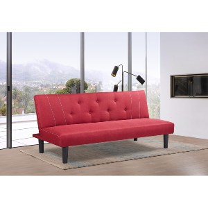 Artelibre - 14950006 ΚΑΝΑΠΕΣ ΚΡΕΒΑΤΙ ARTELIBRE ASTRI ΚΟΚΚΙΝΟ 180X77X73CM