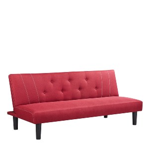 Artelibre - 14950006 ΚΑΝΑΠΕΣ ΚΡΕΒΑΤΙ ARTELIBRE ASTRI ΚΟΚΚΙΝΟ 180X77X73CM
