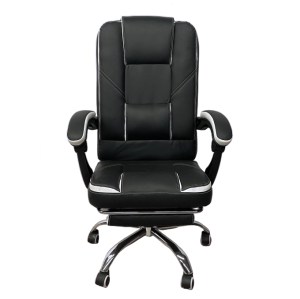 Artelibre - 14960025 ΚΑΡΕΚΛΑ ΓΡΑΦΕΙΟΥ OPTISEAT ΜΑΥΡΟ/ΛΕΥΚΟ PVC/ΜΕΤΑΛΛΟ 67X65X105-115CM