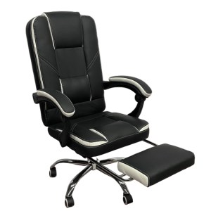 Artelibre - 14960025 ΚΑΡΕΚΛΑ ΓΡΑΦΕΙΟΥ OPTISEAT ΜΑΥΡΟ/ΛΕΥΚΟ PVC/ΜΕΤΑΛΛΟ 67X65X105-115CM