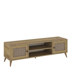 Artelibre - 14970040 ΕΠΙΠΛΟ ΤΗΛΕΟΡΑΣΗΣ ELOWEN ΦΥΣΙΚΟ ΜΟΡΙΟΣΑΝΙΔΑ/ΜΕΛΑΜΙΝΗ 150X40X50CM