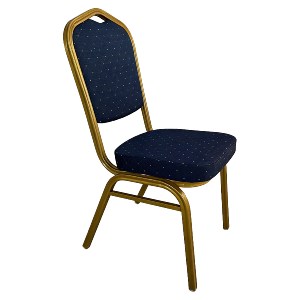 Artelibre - 14980013 ΚΑΡΕΚΛΑ CATERING ARTELIBRE AUREVIA ΜΠΛΕ/ΧΡΥΣΟ ΥΦΑΣΜΑ/ΜΕΤΑΛΛΟ 57X40X93CM