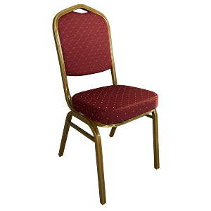 Artelibre - 14980014 ΚΑΡΕΚΛΑ CATERING ARTELIBRE AUREVIA ΚΟΚΚΙΝΟ/ΧΡΥΣΟ ΥΦΑΣΜΑ/ΜΕΤΑΛΛΟ 57X40X93CM