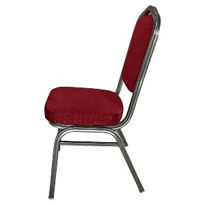 Artelibre - 14980018 ΚΑΡΕΚΛΑ CATERING ARTELIBRE AUREVIA ΚΟΚΚΙΝΟ/ΑΣΗΜΙ ΥΦΑΣΜΑ/ΜΕΤΑΛΛΟ 57X40X93CM