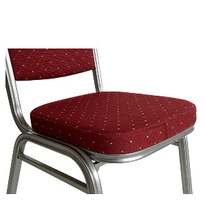 Artelibre - 14980018 ΚΑΡΕΚΛΑ CATERING ARTELIBRE AUREVIA ΚΟΚΚΙΝΟ/ΑΣΗΜΙ ΥΦΑΣΜΑ/ΜΕΤΑΛΛΟ 57X40X93CM