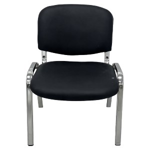 Artelibre - 14980026 ΚΑΡΕΚΛΑ ΕΠΙΣΚΕΠΤΗ ARTELIBRE STEELIX ΜΑΥΡΟ/ΑΣΗΜΙ PVC/ΜΕΤΑΛΛΟ 58X54X77CM