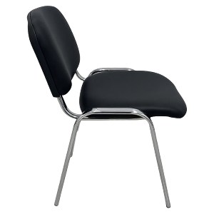 Artelibre - 14980026 ΚΑΡΕΚΛΑ ΕΠΙΣΚΕΠΤΗ ARTELIBRE STEELIX ΜΑΥΡΟ/ΑΣΗΜΙ PVC/ΜΕΤΑΛΛΟ 58X54X77CM