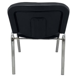 Artelibre - 14980026 ΚΑΡΕΚΛΑ ΕΠΙΣΚΕΠΤΗ ARTELIBRE STEELIX ΜΑΥΡΟ/ΑΣΗΜΙ PVC/ΜΕΤΑΛΛΟ 58X54X77CM