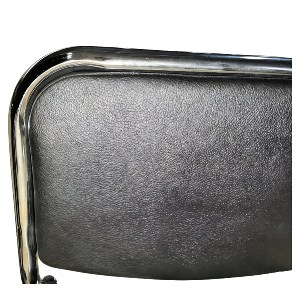 Artelibre - 14980027 ΚΑΡΕΚΛΑ ΕΠΙΣΚΕΠΤΗ ARTELIBRE LUCENTRA ΜΑΥΡΟ/ΑΣΗΜΙ PU/ΜΕΤΑΛΛΟ 51X49X79CM