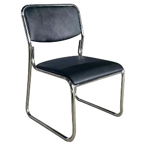 Artelibre - 14980027 ΚΑΡΕΚΛΑ ΕΠΙΣΚΕΠΤΗ ARTELIBRE LUCENTRA ΜΑΥΡΟ/ΑΣΗΜΙ PU/ΜΕΤΑΛΛΟ 51X49X79CM