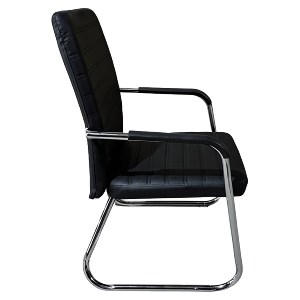 Artelibre - 14980033 ΚΑΡΕΚΛΑ ΕΠΙΣΚΕΠΤΗ ARTELIBRE AERIX ΜΑΥΡΟ/ΑΣΗΜΙ PU/ΜΕΤΑΛΛΟ 54X60X96CM