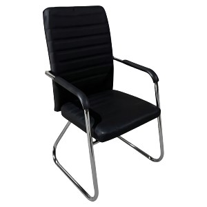 Artelibre - 14980033 ΚΑΡΕΚΛΑ ΕΠΙΣΚΕΠΤΗ ARTELIBRE AERIX ΜΑΥΡΟ/ΑΣΗΜΙ PU/ΜΕΤΑΛΛΟ 54X60X96CM