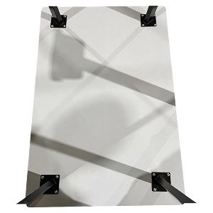 Artelibre - 14980037 ΤΡΑΠΕΖΙ ΤΡΑΠΕΖΑΡΙΑΣ ARTELIBRE NORDEX ΦΥΣΙΚΟ/ΜΑΥΡΟ MDF/ΜΕΤΑΛΛΟ 110X70X75CM
