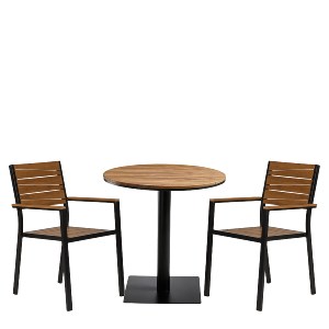 Artelibre - 14990750 ΣΕΤ ΤΡΑΠΕΖΑΡΙΑ ΚΗΠΟΥ ARTELIBRE TENERIFE ΚΑΡΥΔΙ/ΑΝΘΡΑΚΙ/ΓΚΡΙ POLYWOOD/ΑΛΟΥΜΙΝΙΟ/ΞΥΛΟ ΜΕ 2 ΠΟΛΥΘΡΟΝΕΣ 14990750