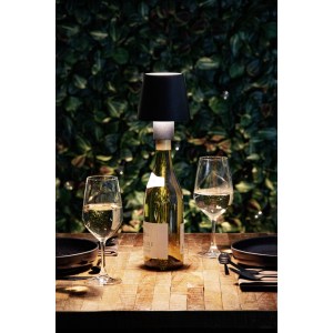 Artelibre - 15290007 ΕΠΙΤΡΑΠΕΖΙΟ ΦΩΤΙΣΤΙΚΟ LED ΦΟΡΗΤΟ PARIS ΓΙΑ ΜΠΟΥΚΑΛΙ ΜΑΥΡΟ ΑΛΟΥΜΙΝΙΟ 11X11X12.5CM