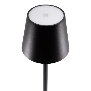 Artelibre - 15290014 ΕΠΙΤΡΑΠΕΖΙΟ ΦΩΤΙΣΤΙΚΟ LED ΦΟΡΗΤΟ FELINE ΜΑΥΡΟ ΑΛΟΥΜΙΝΙΟ 11X11X37.5CM