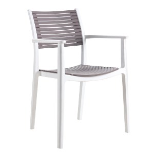 Artelibre - 15300023 ΠΟΛΥΘΡΟΝΑ ΚΗΠΟΥ ARTELIBRE GALAPAGOS ΛΕΥΚΟ/ΓΚΡΙ PP 55X56.5X85CM