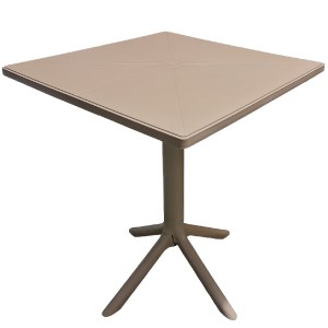 Artelibre - 15300085 ΤΡΑΠΕΖΙ ΚΗΠΟΥ ARTELIBRE NAIDA CAPPUCCINO PP 60X60X75CM